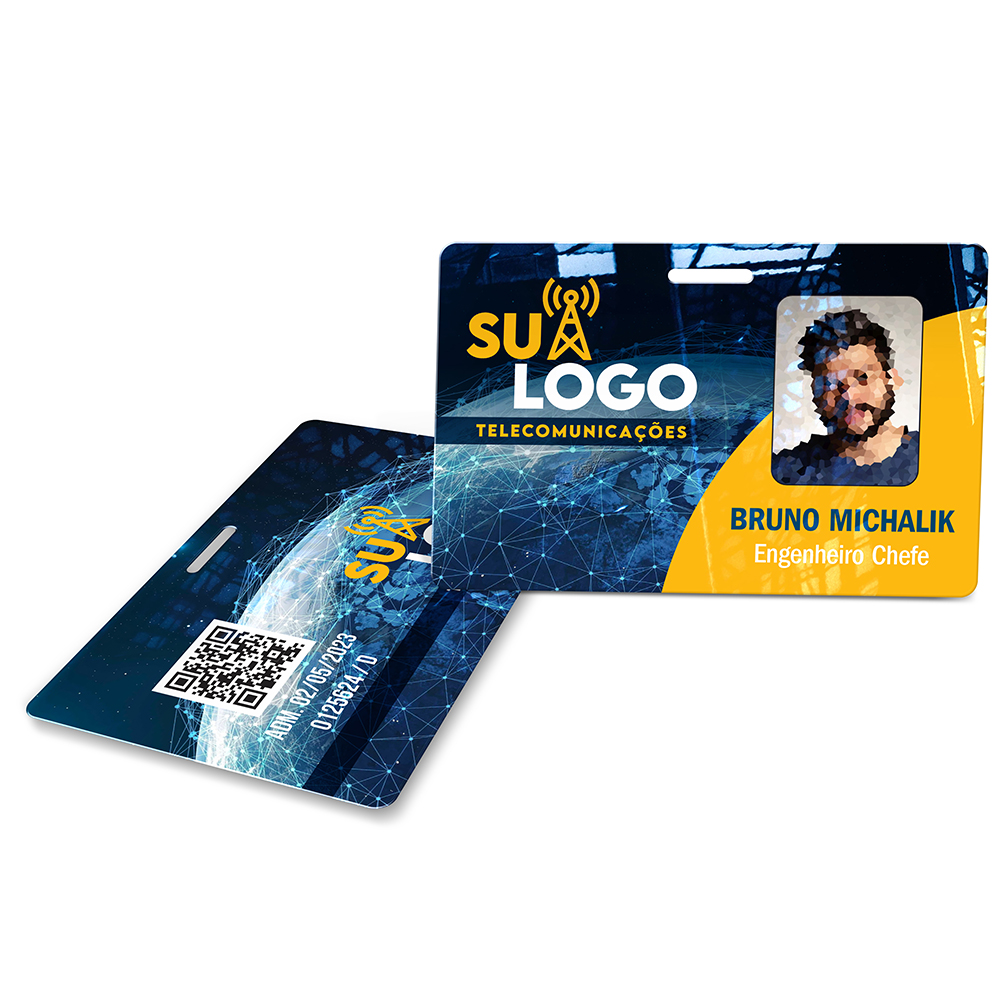 Crachá Horizontal 0,75mm Plástico Compacto 75g