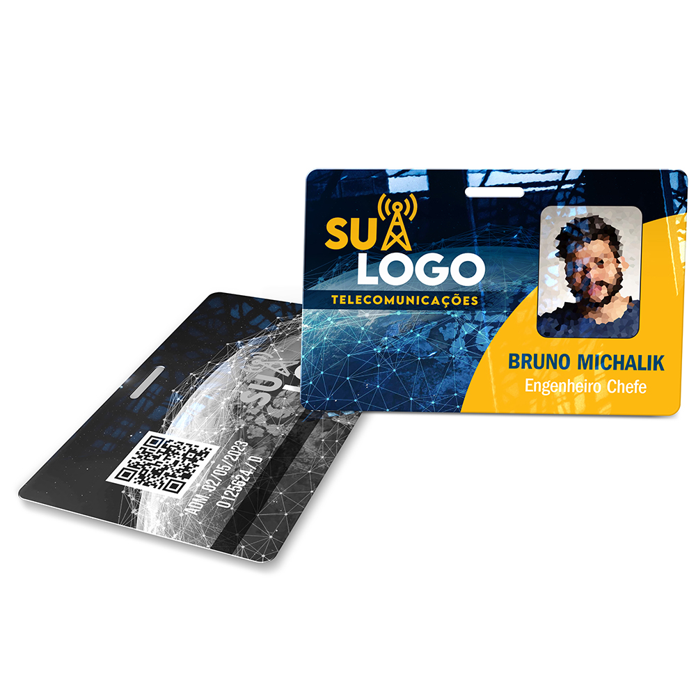 Crachá Horizontal 0,75mm Plástico Compacto 75g