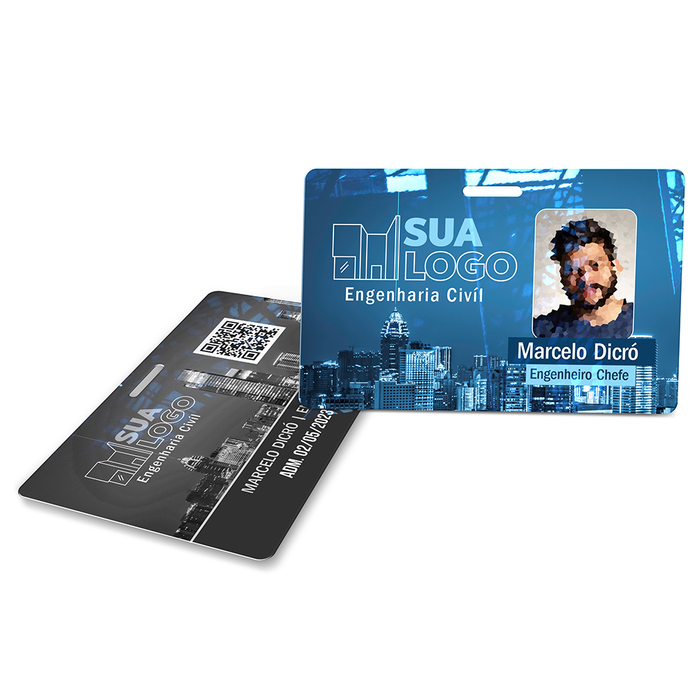 Crachá Horizontal 0,75mm Plástico Compacto 75g