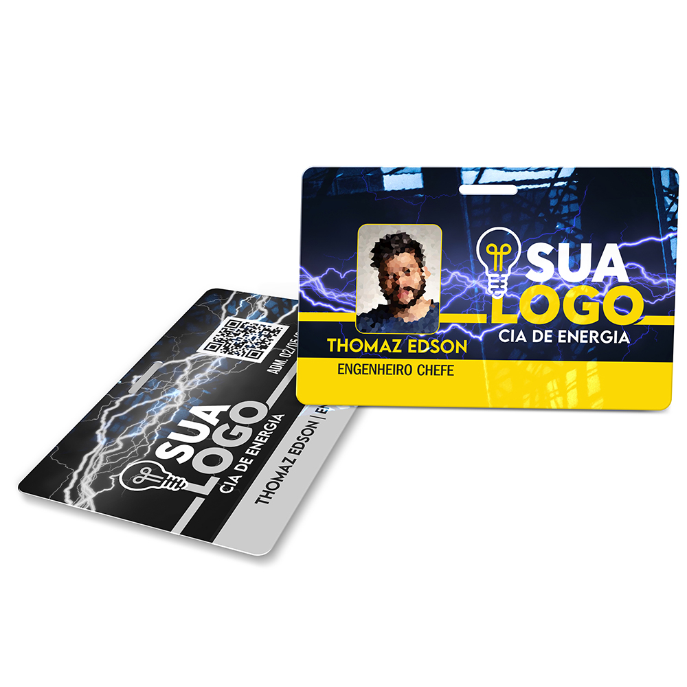 Crachá Horizontal 0,75mm Plástico Compacto 75g