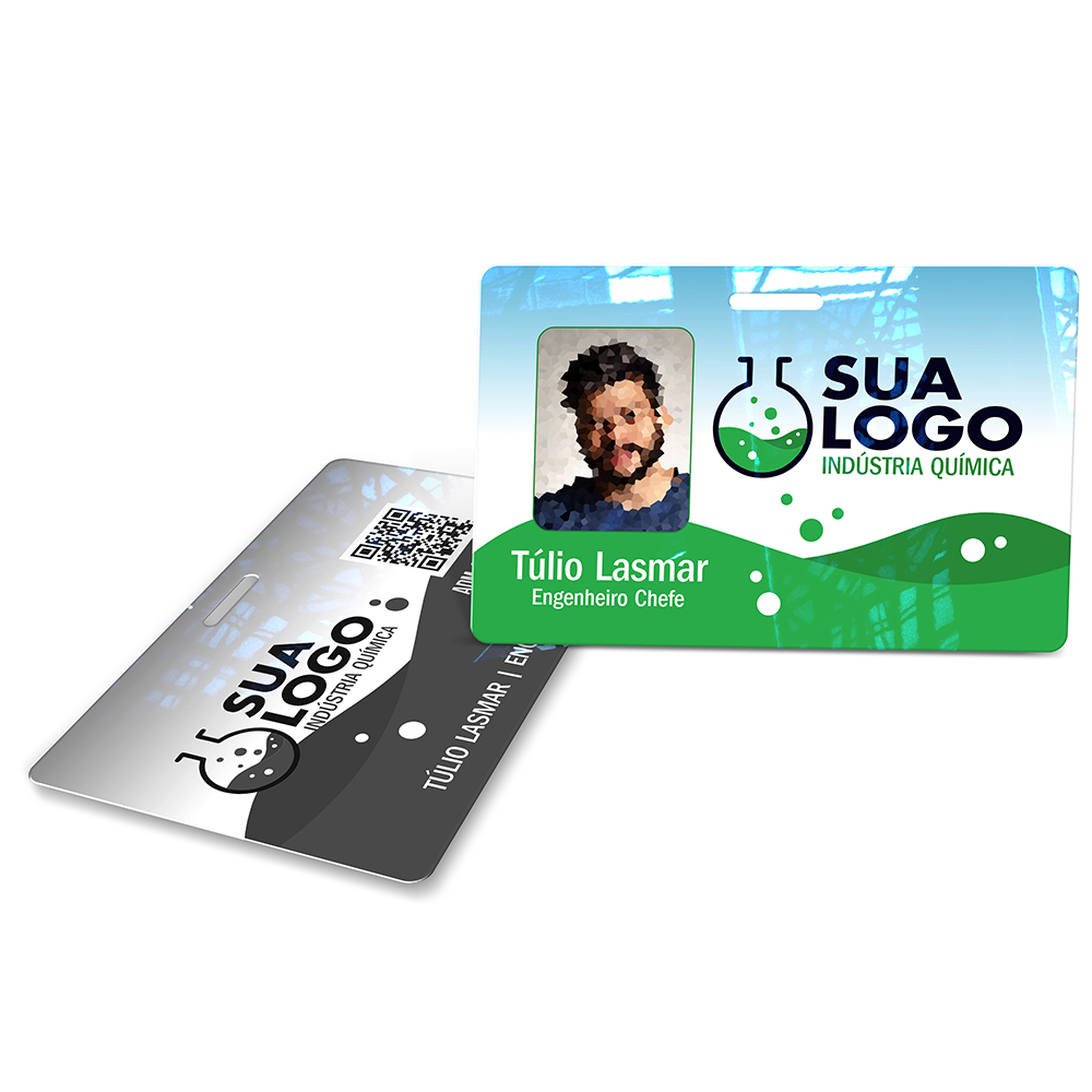 Crachá Horizontal 0,75mm Plástico Compacto 75g