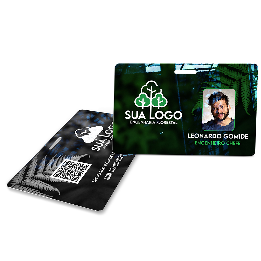 Crachá Horizontal 0,75mm Plástico Compacto 75g