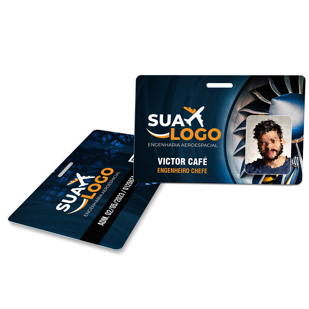 Crachá Horizontal 0,75mm Plástico Compacto 75g