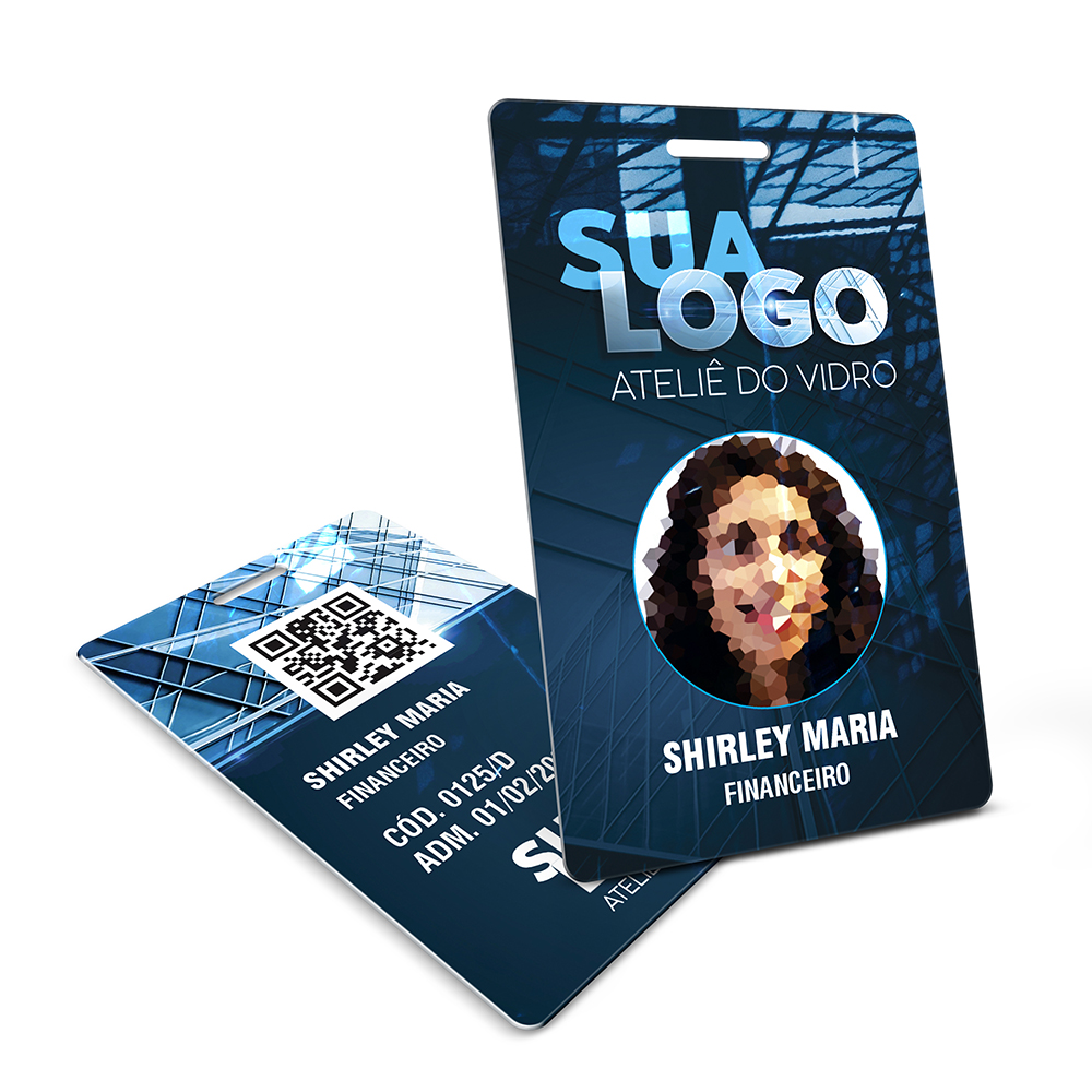 Crachá Vertical 0,75mm Plástico Compacto 75g