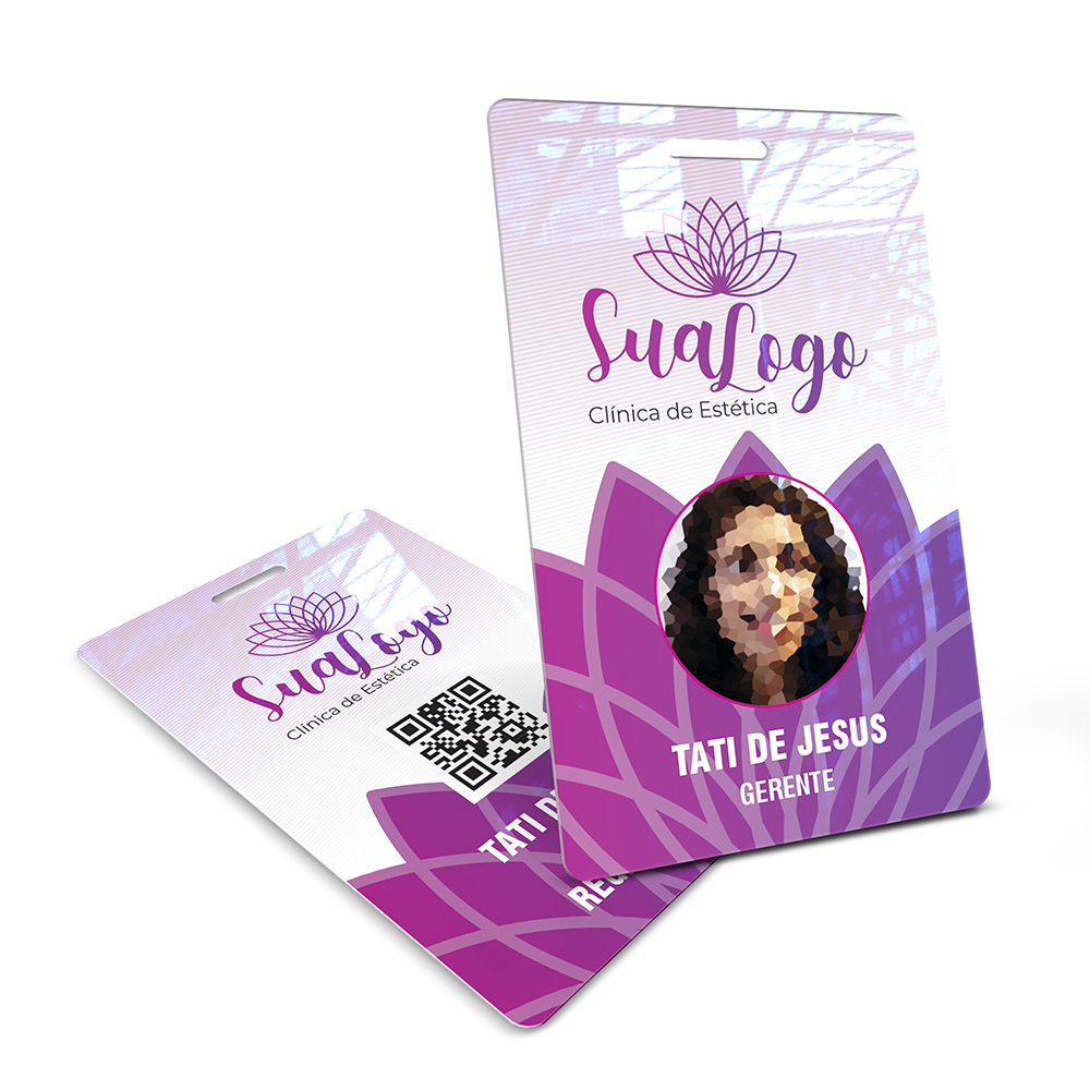 Crachá Vertical 0,75mm Plástico Compacto 75g