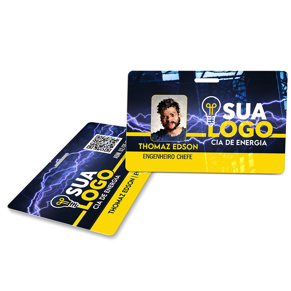 Crachá Horizontal 0,75mm Plástico Compacto 75g