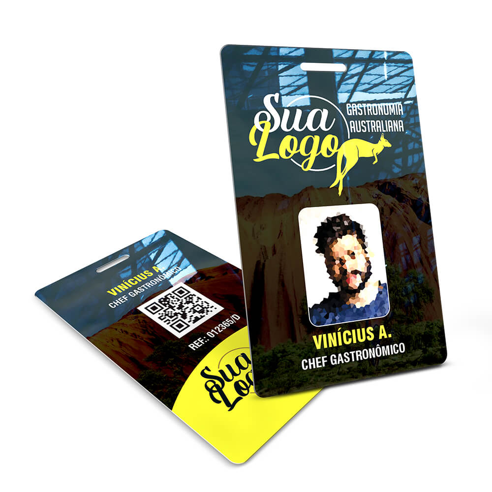 Crachá Vertical 0,75mm Plástico Compacto 75g