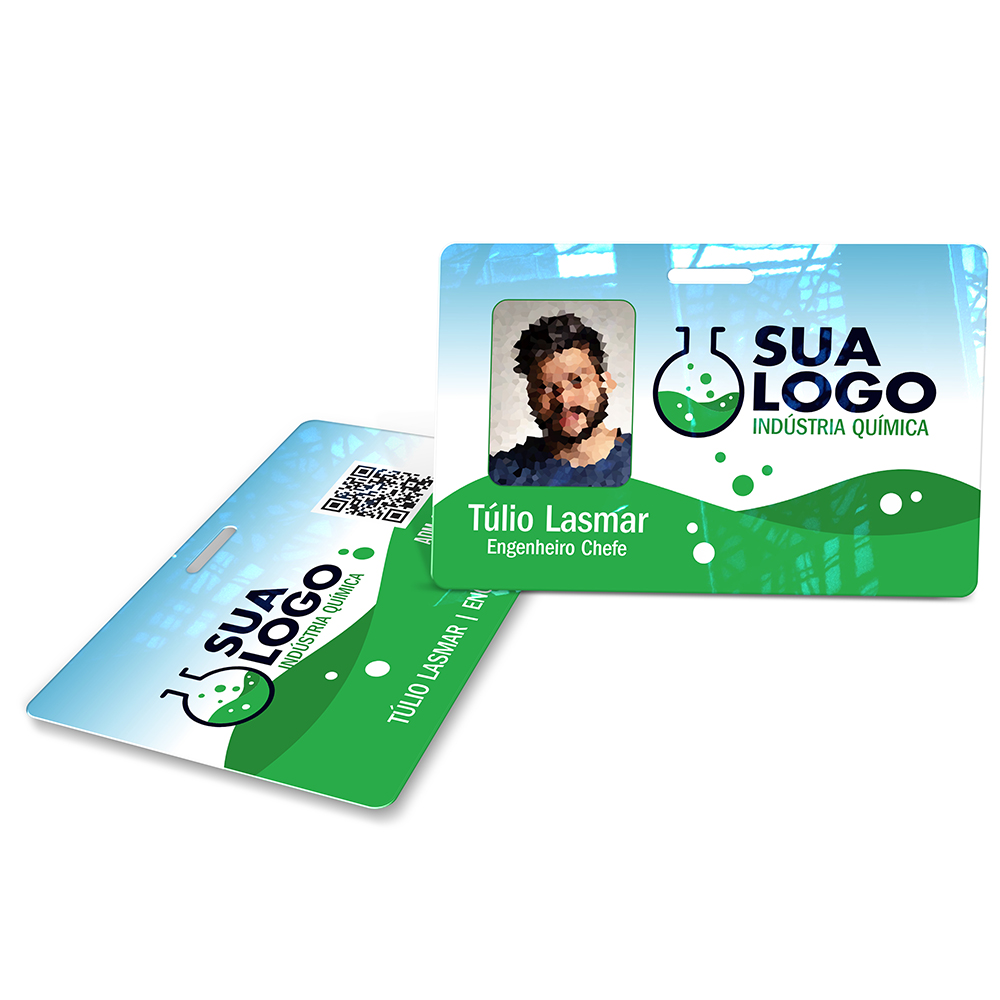 Crachá Horizontal 0,75mm Plástico Compacto 75g