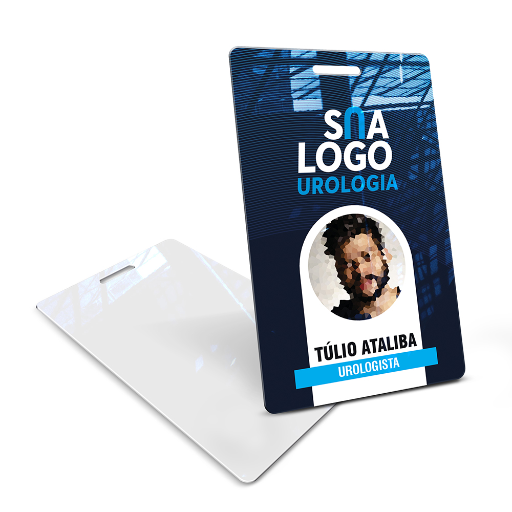 Crachá Vertical 0,75mm Plástico Compacto 75g