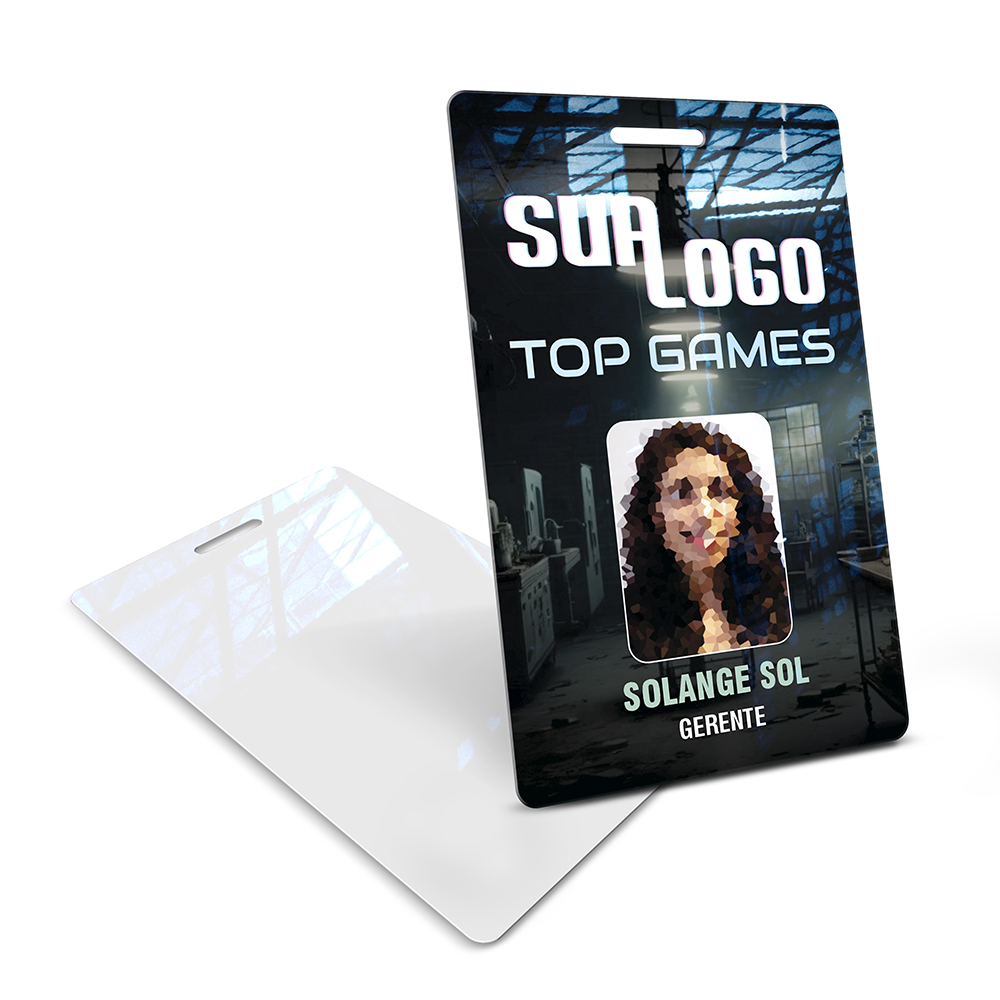 Crachá Vertical 0,75mm Plástico Compacto 75g