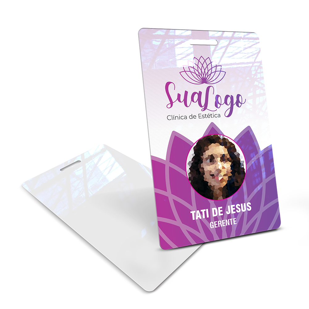 Crachá Vertical 0,75mm Plástico Compacto 75g