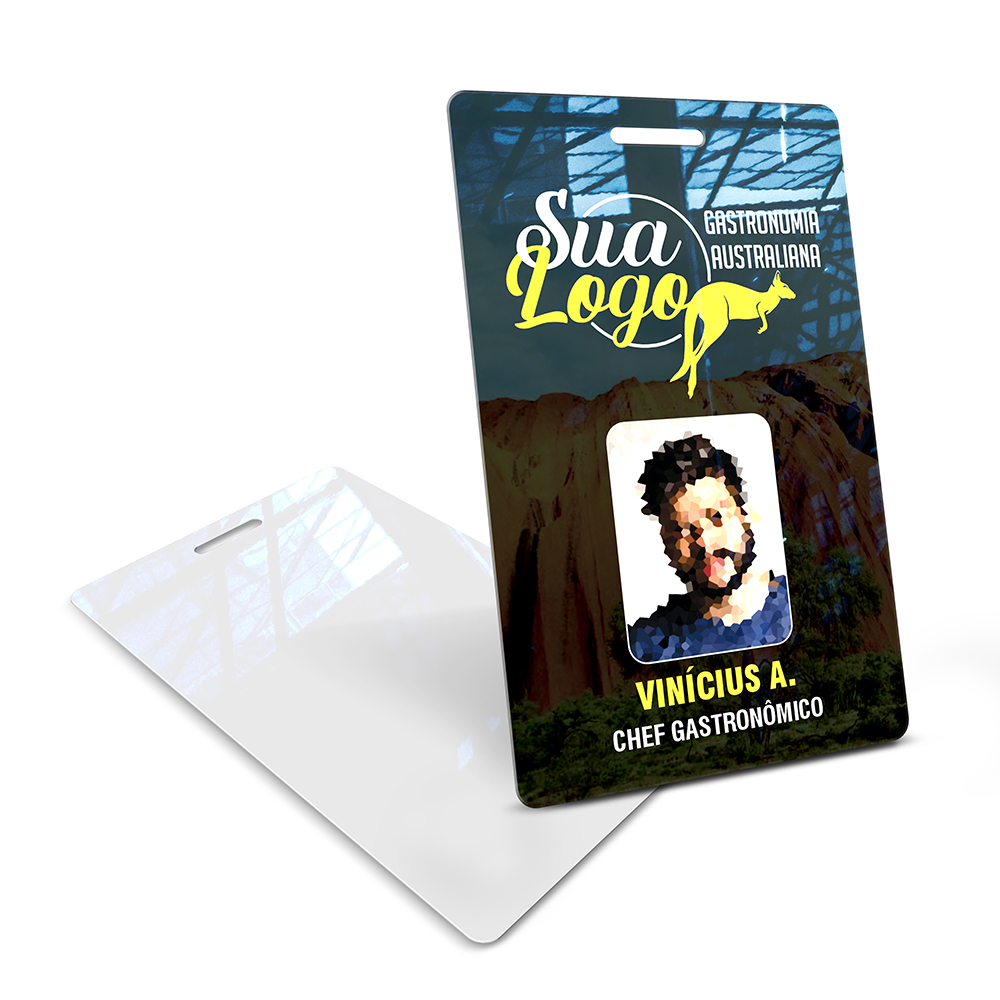 Crachá Vertical 0,75mm Plástico Compacto 75g