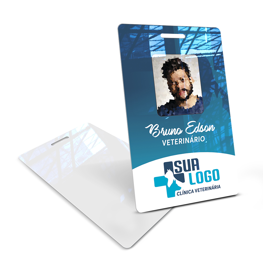 Crachá Vertical 0,75mm Plástico Compacto 75g