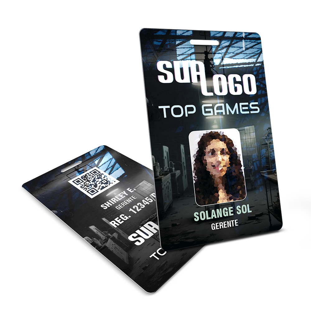 Crachá Vertical 0,75mm Plástico Compacto 75g