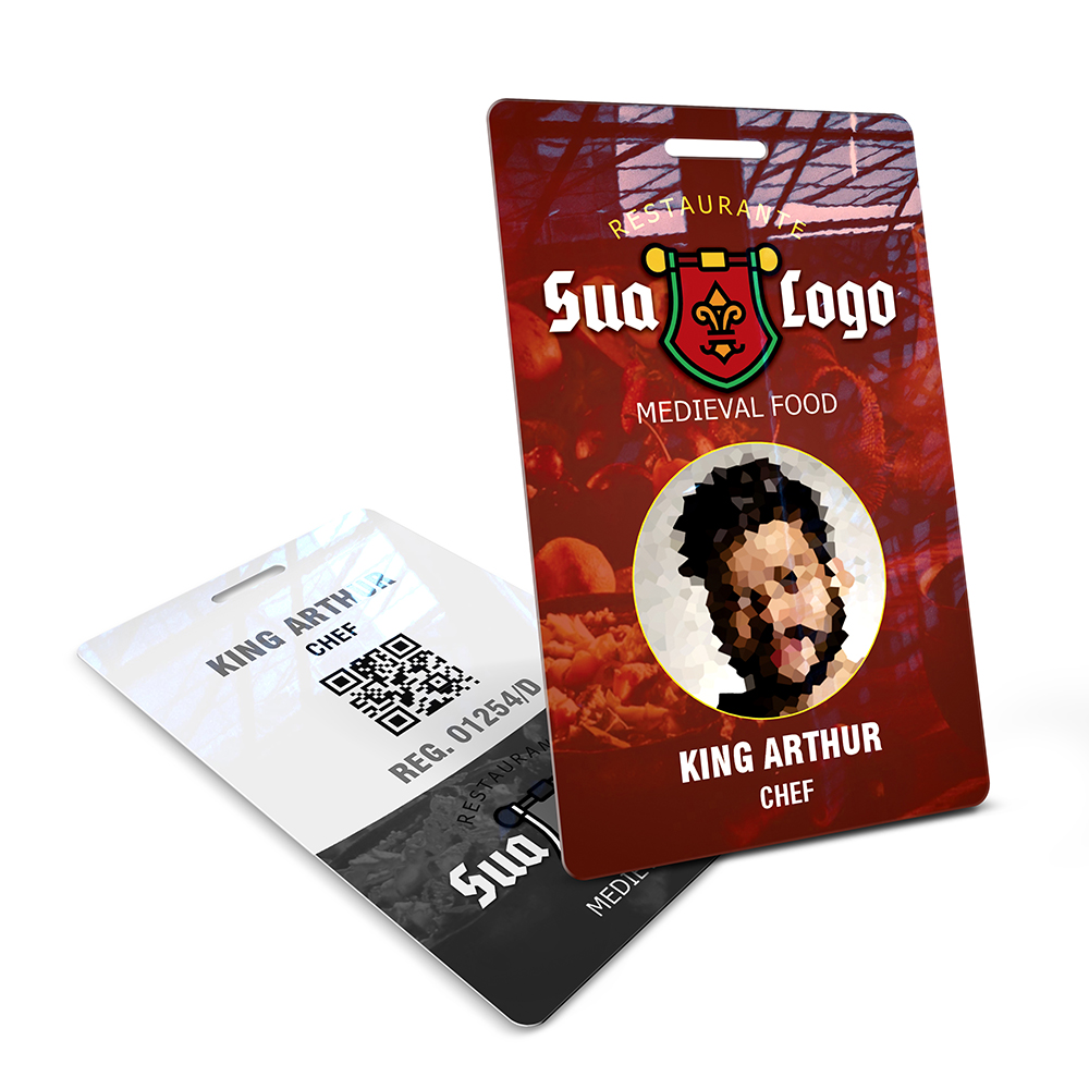 Crachá Vertical 0,75mm Plástico Compacto 75g