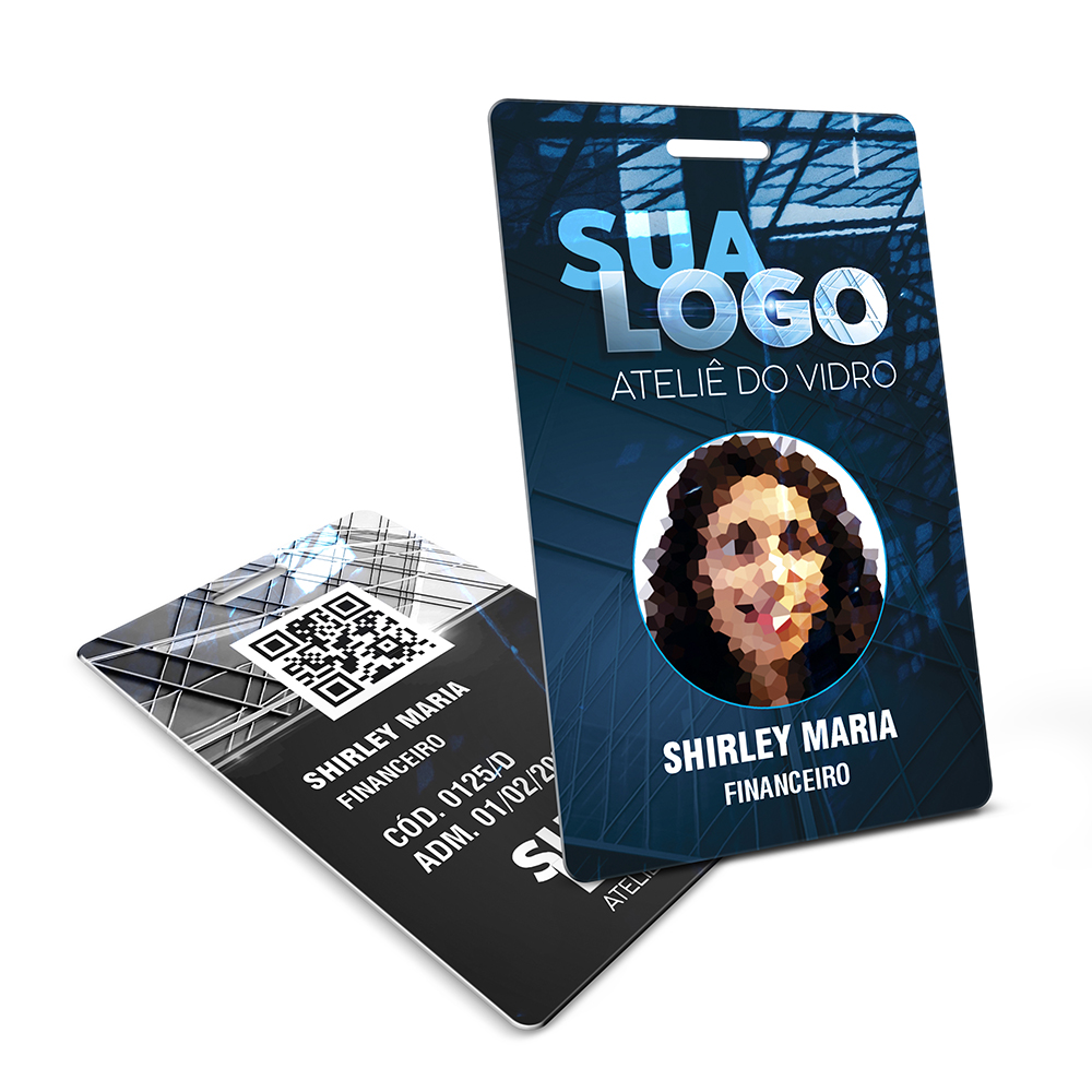 Crachá Vertical 0,75mm Plástico Compacto 75g