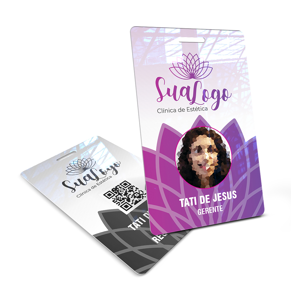 Crachá Vertical 0,75mm Plástico Compacto 75g