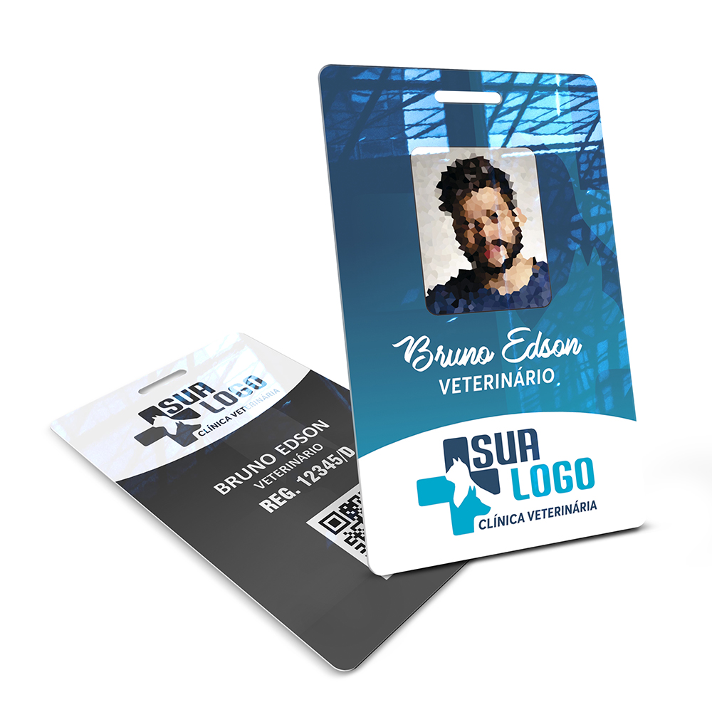 Crachá Vertical 0,75mm Plástico Compacto 75g