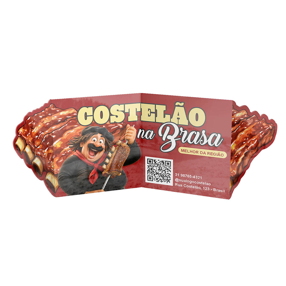 Cartão De Retrovisor Couchê 250g Verniz Uv Total Frente(182x51mm)