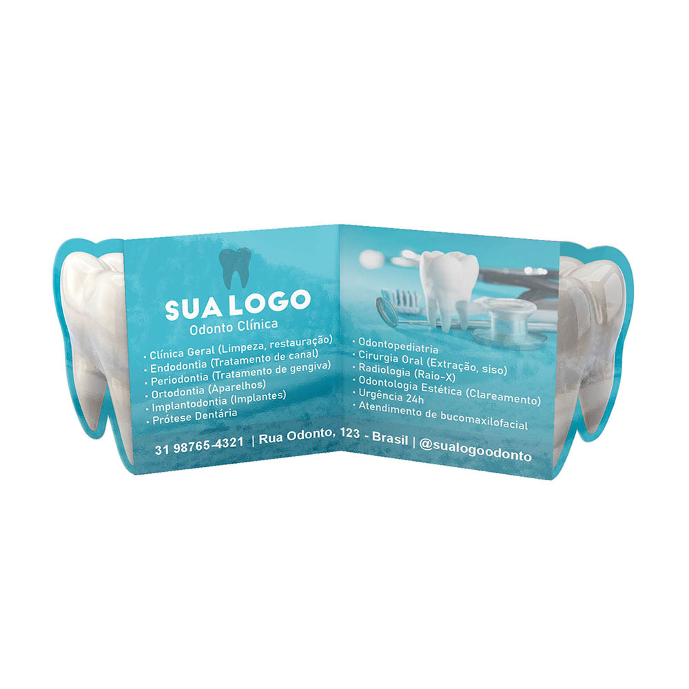 Cartão De Retrovisor Couchê 250g Verniz Uv Total Frente(182x51mm)