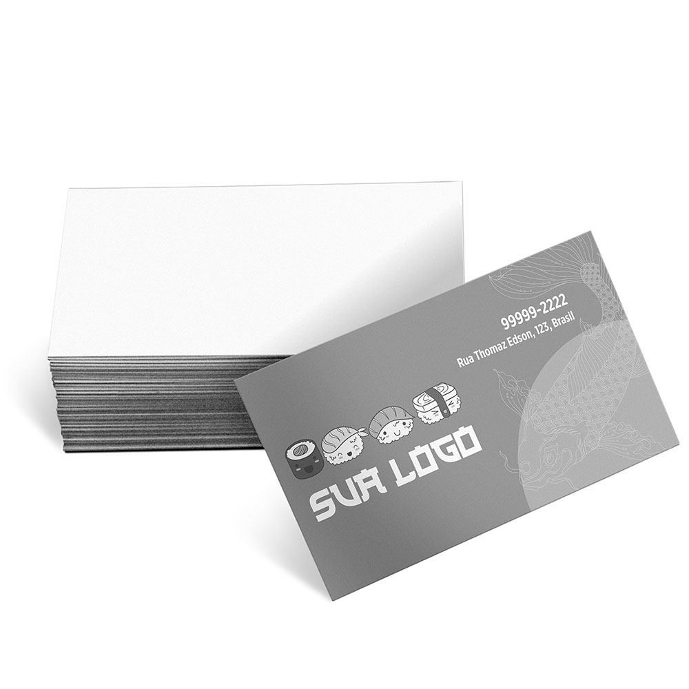 Cartões De Visita Apergaminhado 240g Sem Laminação E Sem Verniz