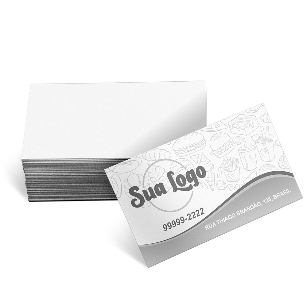 Cartões De Visita Apergaminhado 240g Sem Laminação E Sem Verniz