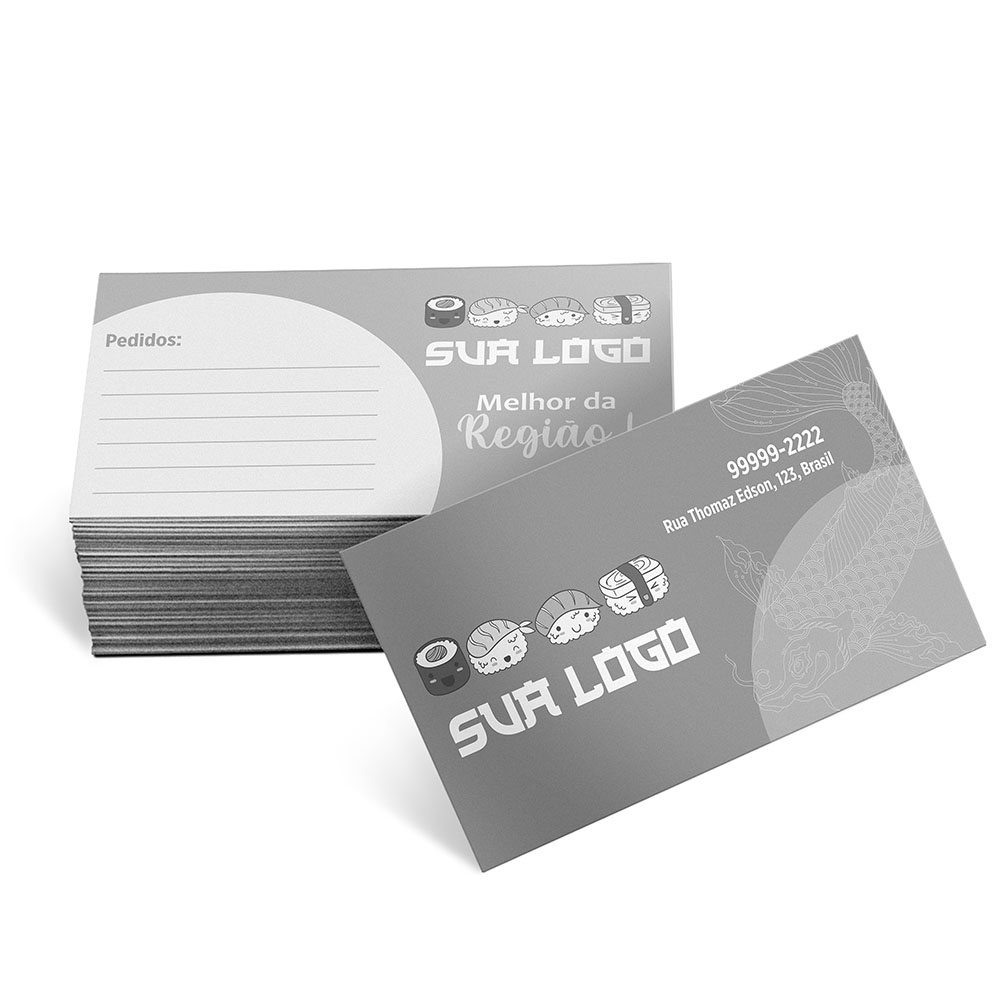 Cartões De Visita Apergaminhado 240g Sem Laminação E Sem Verniz