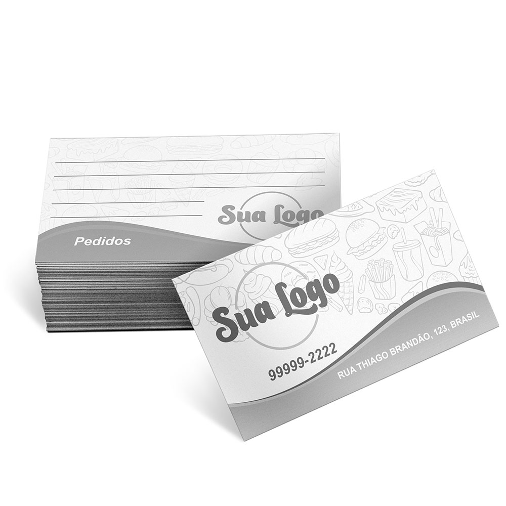Cartões De Visita Apergaminhado 240g Sem Laminação E Sem Verniz