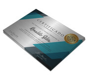 Certificados (420x300mm) Silver Lux 300g Sem Verniz