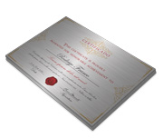 Certificados (420x300mm) Silver Lux 300g Sem Verniz