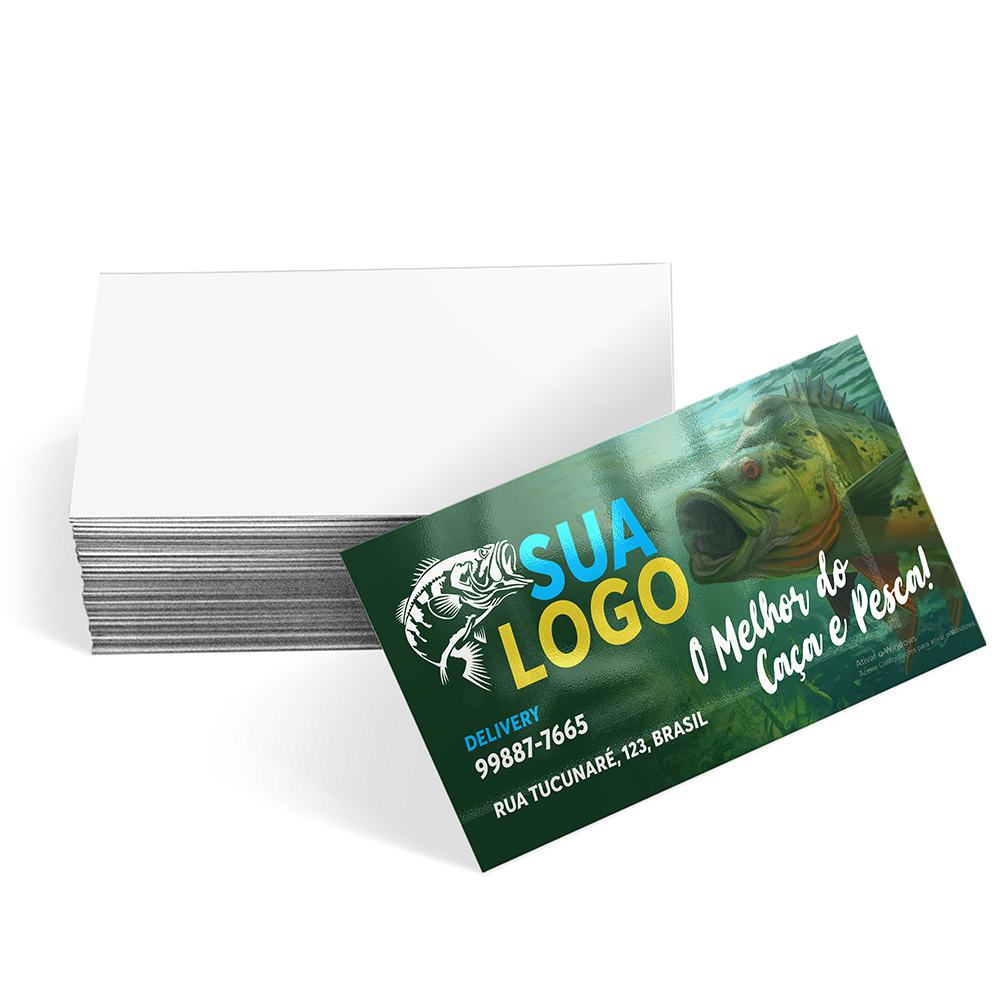 Cartões De Visita Max Supremo 255g Verniz Uv Total Frente