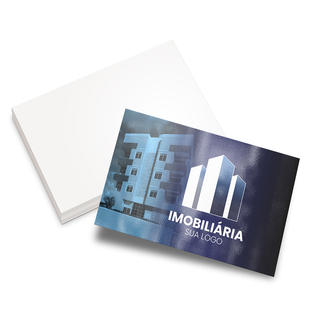 Cartões De Visita Max Supremo 255g Verniz Uv Total Frente