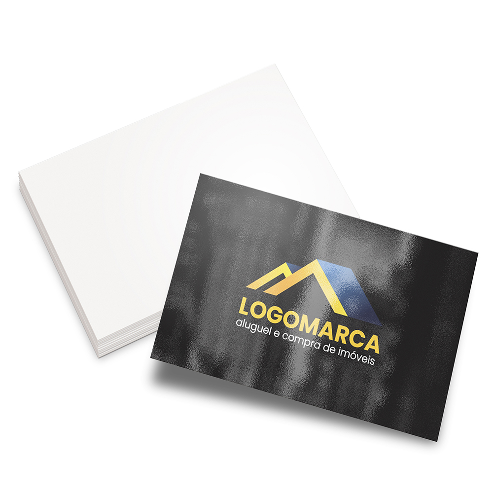 Cartões De Visita Max Supremo 255g Verniz Uv Total Frente