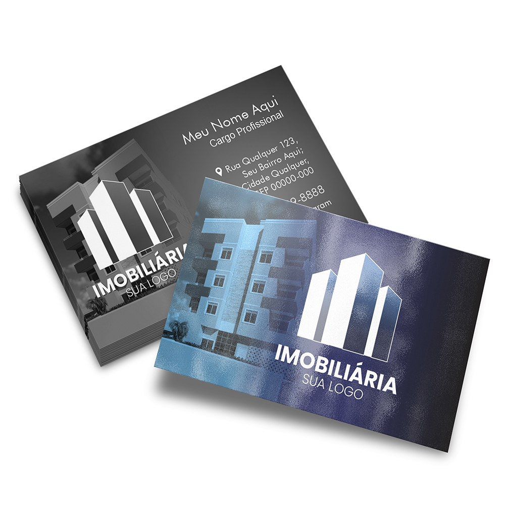 Cartões De Visita Max Supremo 255g Verniz Uv Total Frente