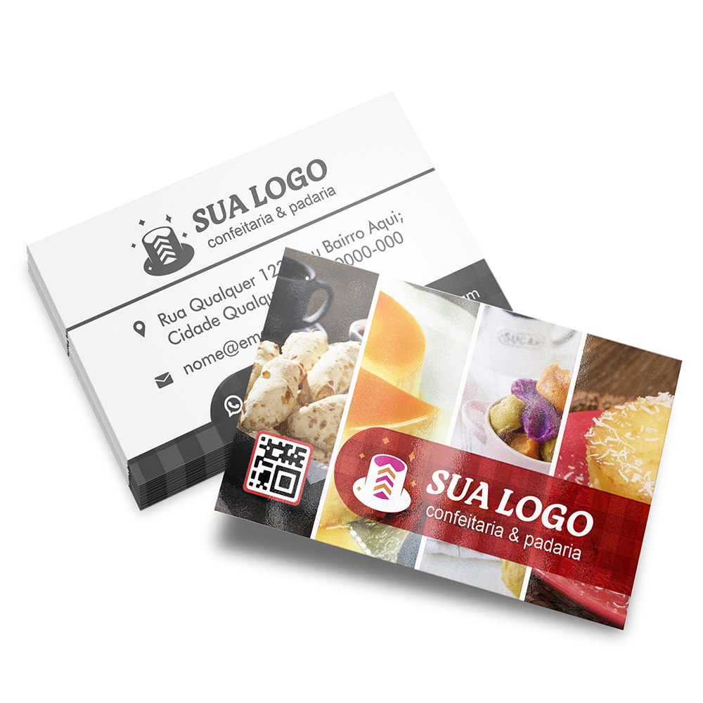 Cartões De Visita Max Supremo 305g Verniz Uv Total Frente