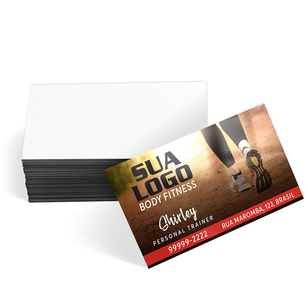 Cartões De Visita Couchê 250g Laminação Brilho Frente 