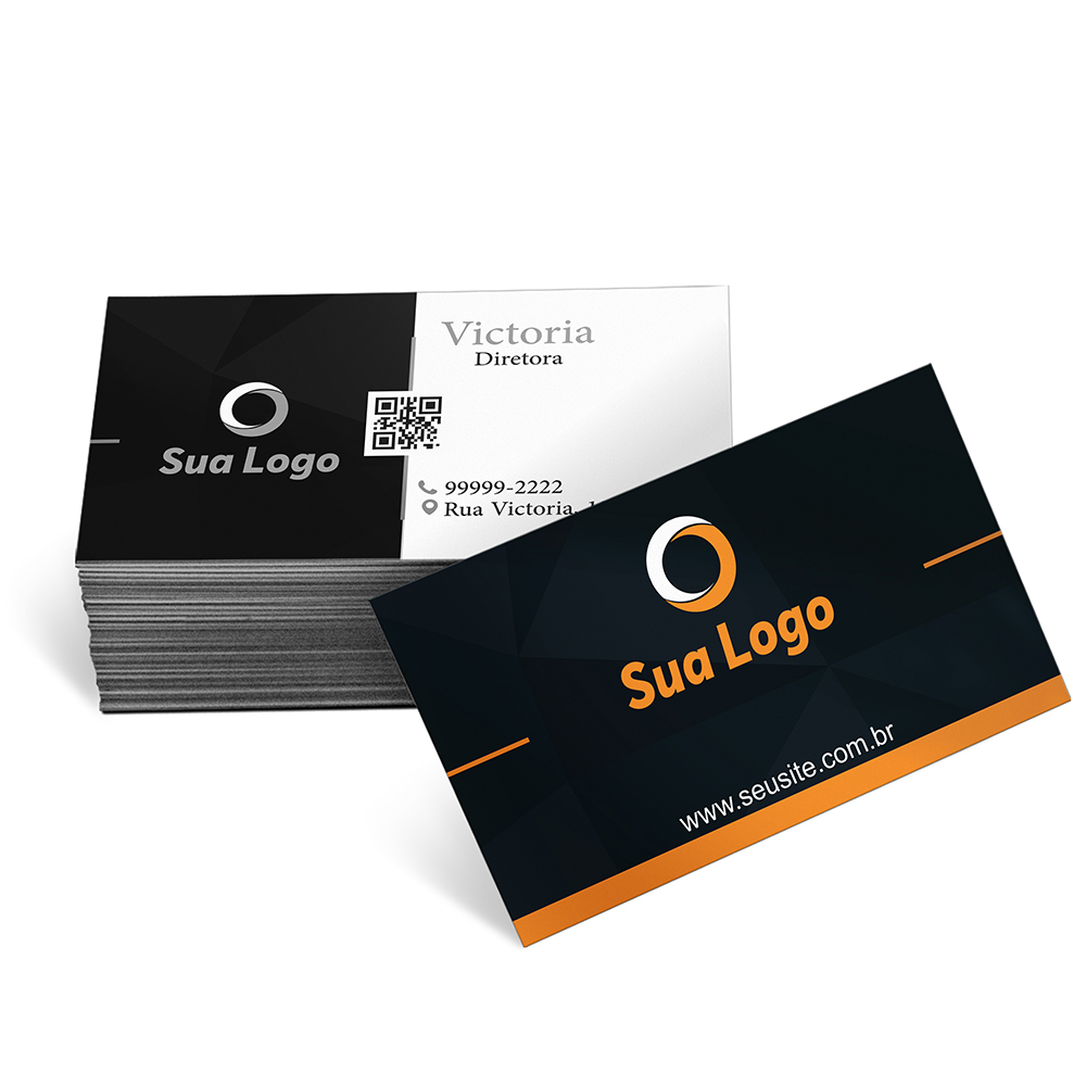 Cartões De Visita Couchê 300g Sem Laminação E Sem Verniz Uv