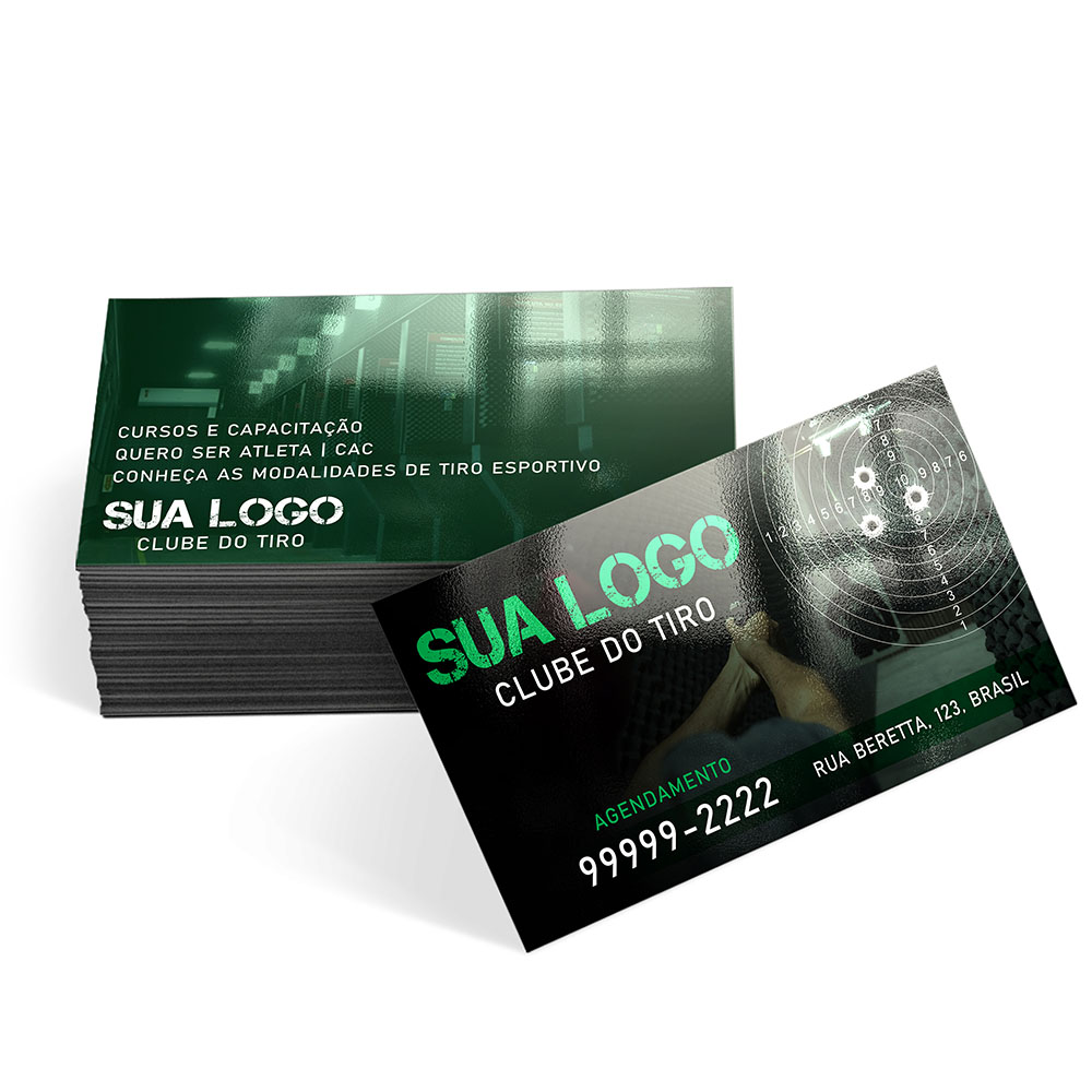 Cartões De Visita Couchê 250g Laminação Brilho Frente  e Verso