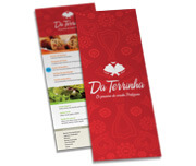 Cardápios Personalizados Simples Couchê 250g (105x300mm)