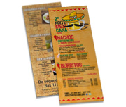 Cardápios Personalizados Simples Couchê 300g (105x300mm)