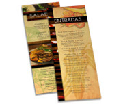 Cardápios Personalizados Simples Couchê 250g (105x300mm)