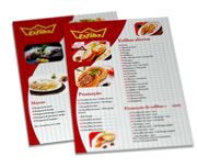 Cardápios Personalizados Simples Couchê 250g (300x420mm)