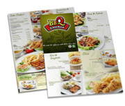 Cardápios Personalizados Simples Couchê 300g (300x420mm)