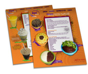 Cardápios Personalizados Simples Couchê 250g (300x420mm)