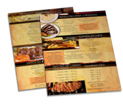 Cardápios Personalizados Simples Couchê 250g (300x420mm)