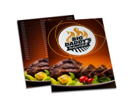 Cardápios Personalizados Simples Couchê 250g (210x300mm)