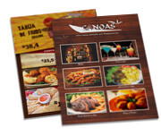 Cardápios Personalizados Simples Reciclato 240g (300x420mm)