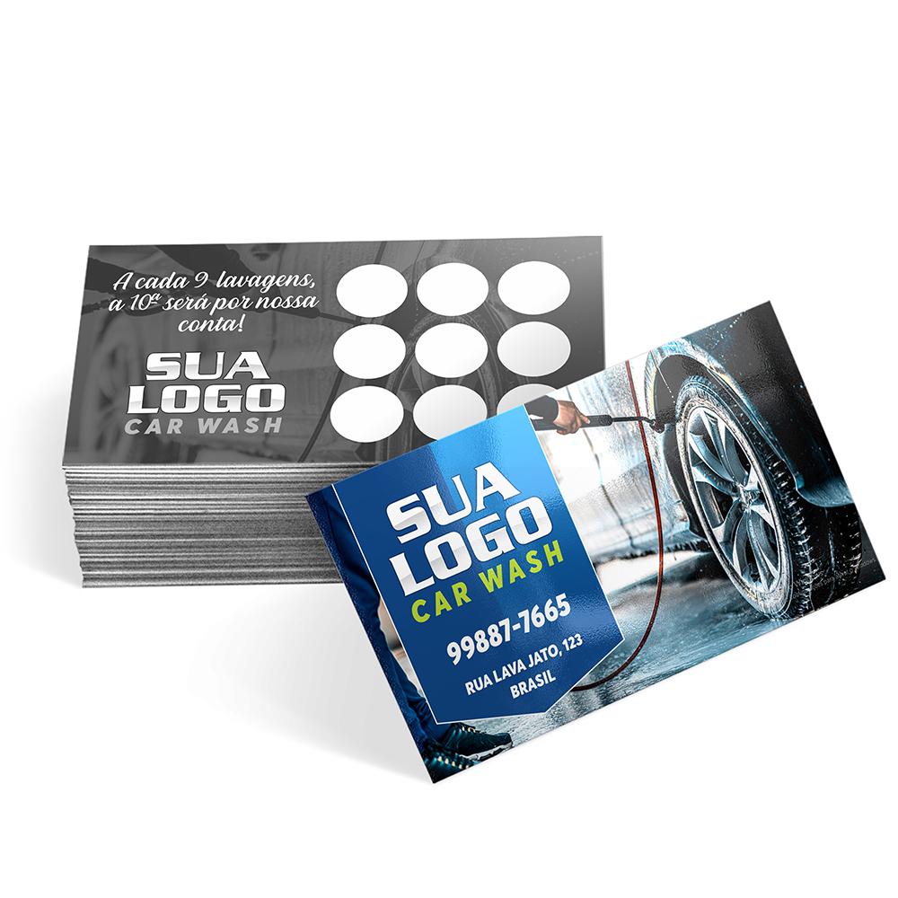 Cartões De Visita Couchê 300g Verniz Uv Total Frente