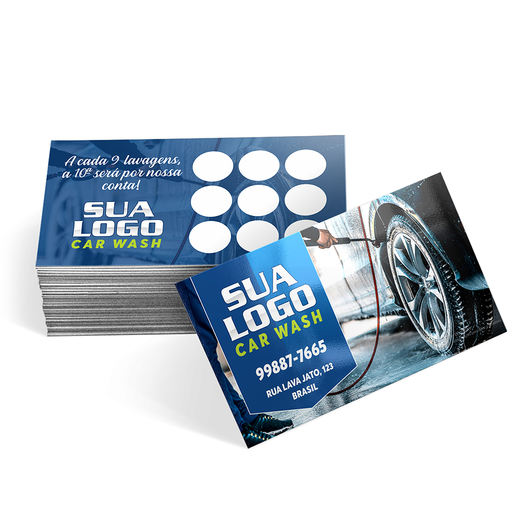 Cartões De Visita Max Couche 300g Verniz Uv Total Frente