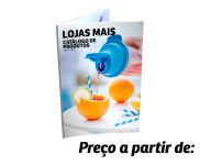 Catálogo Capa Couchê 300g E Miolo Couchê 150g Várias Páginas Vertical Brochura (21x30 cm)